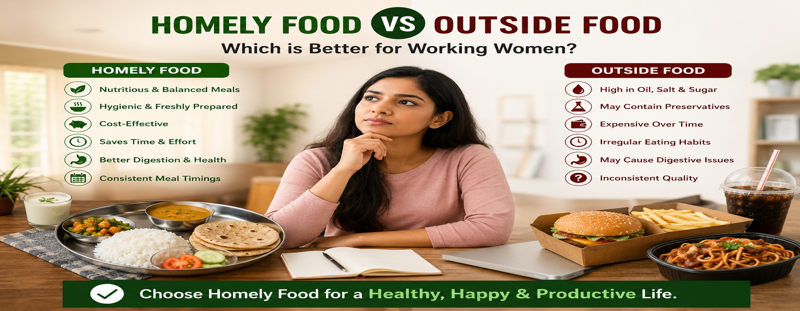 Homely Food vs Outside Food Which is Better for Working Women